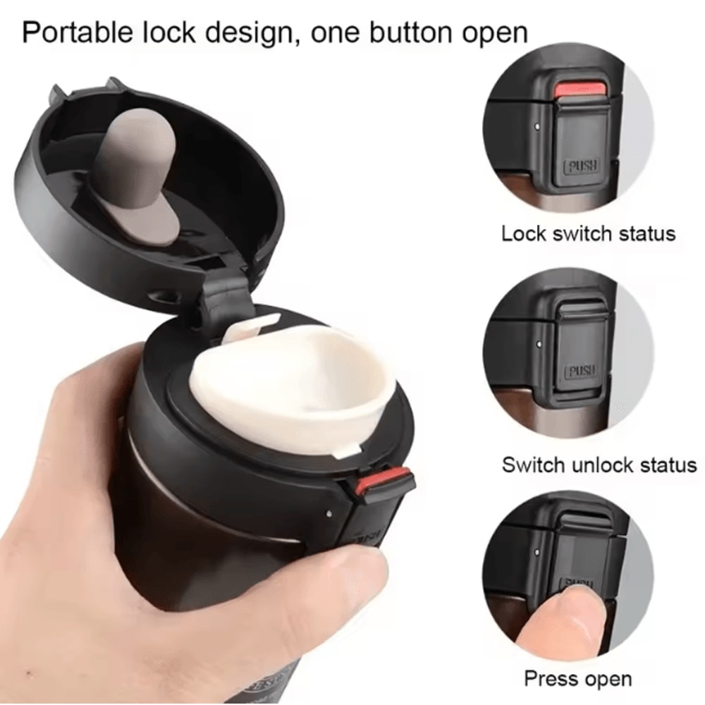 380510ML Stainless Steel Thermal Mug LeakProof Vacuum Insulated Coffee Tea Travel Bottle 1