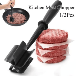 5-in-1 kitchen meat chopper & masher – multifunction ground beef & potato mixing tool