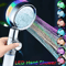 7Color LED Temperature Control Shower Head HighPressure Water Saving Filter Shower Sprayer 0