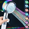 7Color LED Temperature Control Shower Head HighPressure Water Saving Filter Shower Sprayer 1