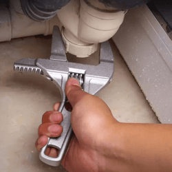 mini adjustable bathroom wrench – aluminum wide-opening multifunction spanner for plumbing & repair