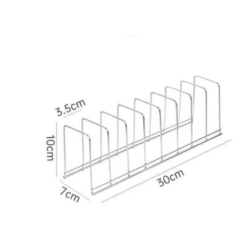 Kitchen Bowl Dish Organizer Stainless Steel Dish Holder Home Cutlery Dishes Pot Lid Rack Household 2