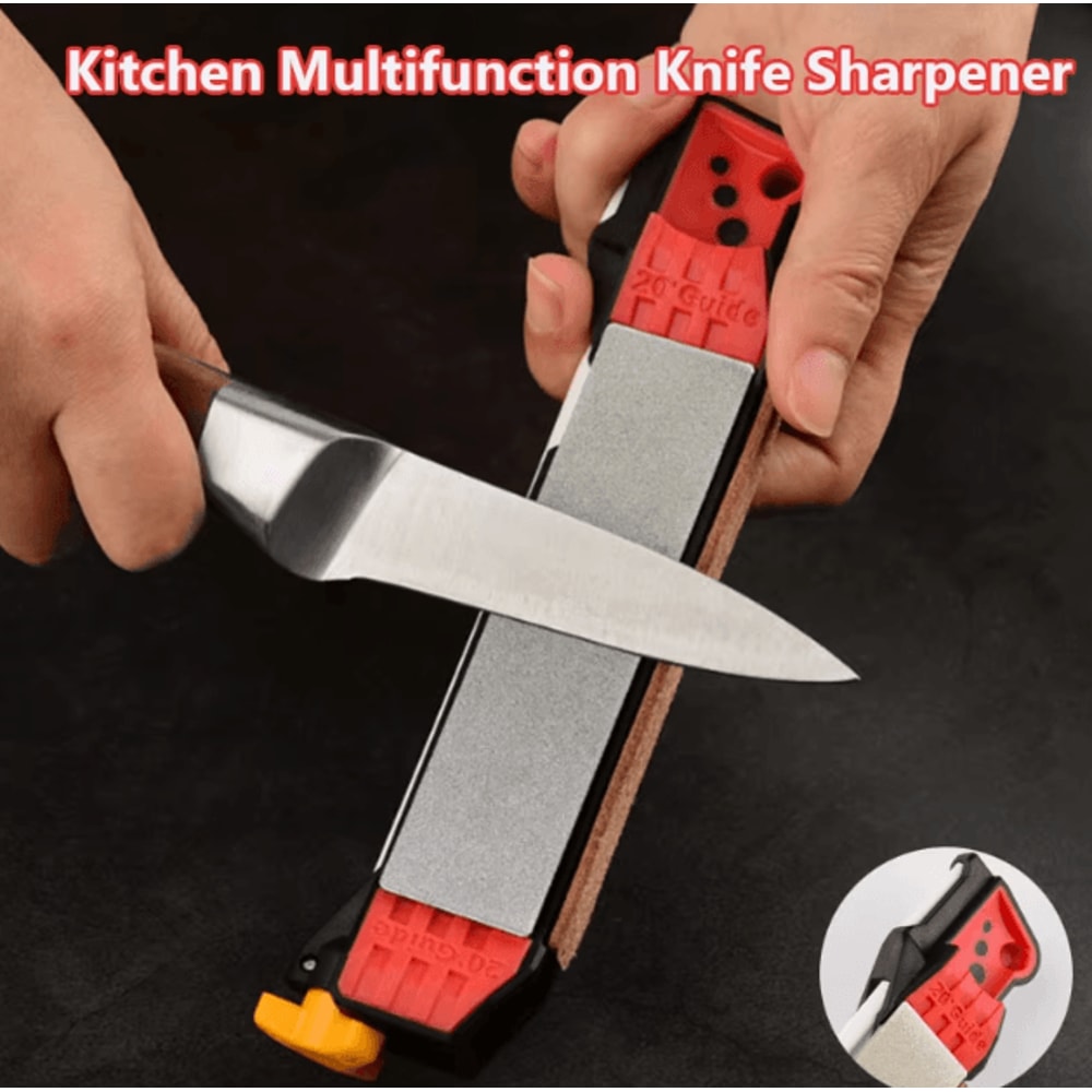 MultiFunction Diamond Knife Sharpener 3 Stage Whetstone Ceramic Kitchen Sharpening Tool 0