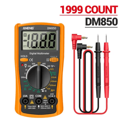 dm850 digital multimeter – 1999 count ac/dc voltage tester with ohm, current & continuity measurement