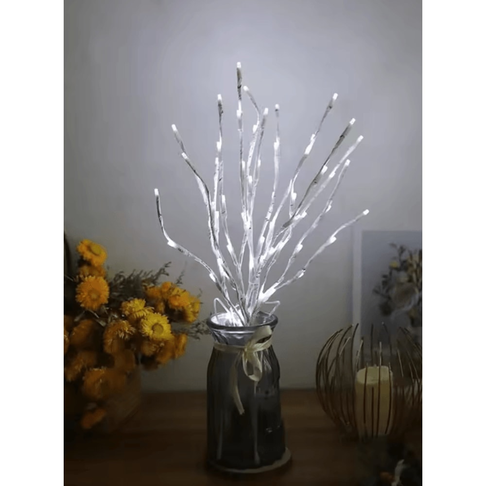White Birch LED Branch Lights 20 LED BatteryOperated Decorative Willow Branch For Home Outdoor De 0