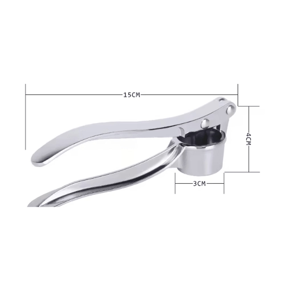 Stainless Steel Garlic Press Crusher HeavyDuty Manual Garlic Mincer Squeezer Tool 4