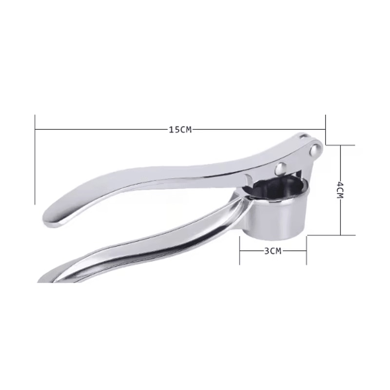 Stainless Steel Garlic Press Crusher HeavyDuty Manual Garlic Mincer Squeezer Tool 4
