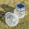 Solar Cracked Glass Jar Lamp 30 LED Waterproof Outdoor Hanging Light For Garden Patio Yard 1