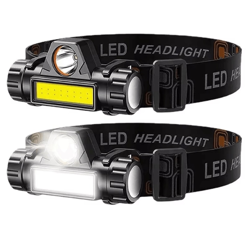 Rechargeable COB LED Headlamp USB Magnetic Waterproof Head Torch For Outdoor Work Use 0