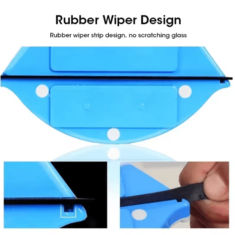 Magnetic DoubleSided Window Cleaner Strong Grip Glass Cleaning Tool With Safety Rope SelfDrain Sy 2
