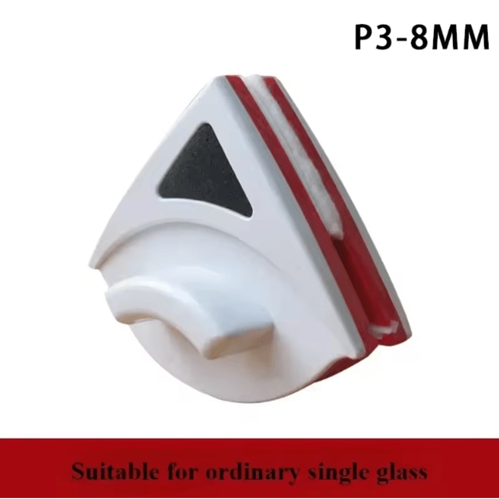 Magnetic DoubleSided Window Cleaner Strong Grip Glass Cleaning Tool With Safety Rope SelfDrain Sy 4
