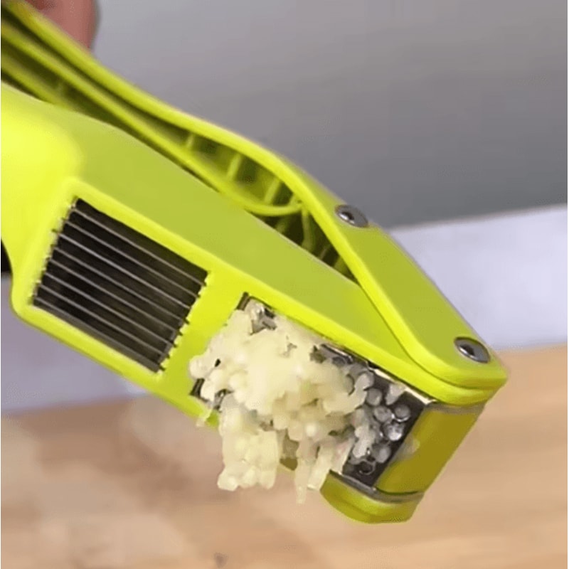 2in1 Manual Garlic Press Slicer PullType Multifunction Kitchen Mincer Tool 2