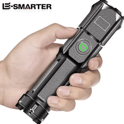 usb rechargeable tactical led flashlight – high power waterproof zoom torch for outdoor & emergency use