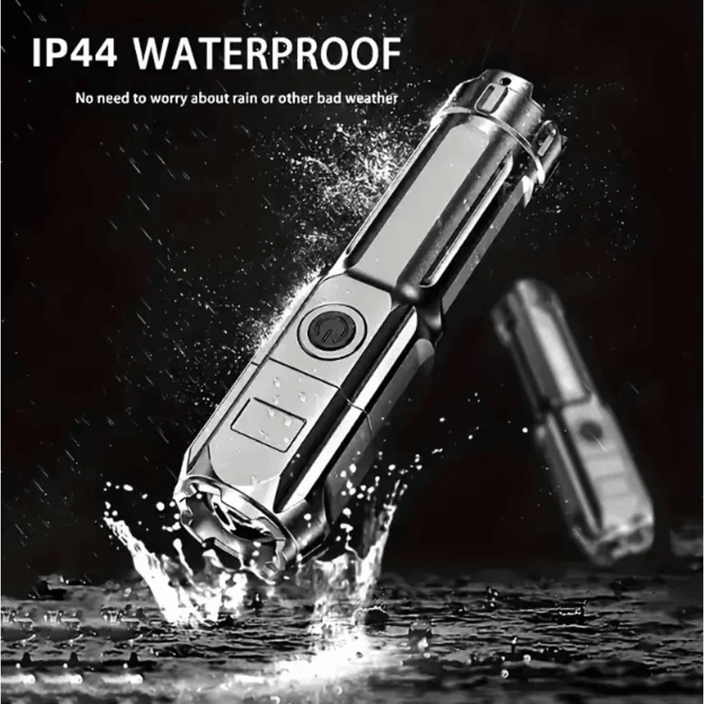 USB Rechargeable Tactical LED Flashlight High Power Waterproof Zoom Torch For Outdoor Emergency U 2