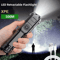 USB Rechargeable Tactical LED Flashlight High Power Waterproof Zoom Torch For Outdoor Emergency U 3