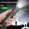 USB Rechargeable Tactical LED Flashlight High Power Waterproof Zoom Torch For Outdoor Emergency U 3