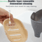 Elephant DoubleLayer Soap Box With Lid Portable NonSlip Drain Soap Holder For Bathroom Travel 1