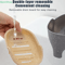 Elephant DoubleLayer Soap Box With Lid Portable NonSlip Drain Soap Holder For Bathroom Travel 1