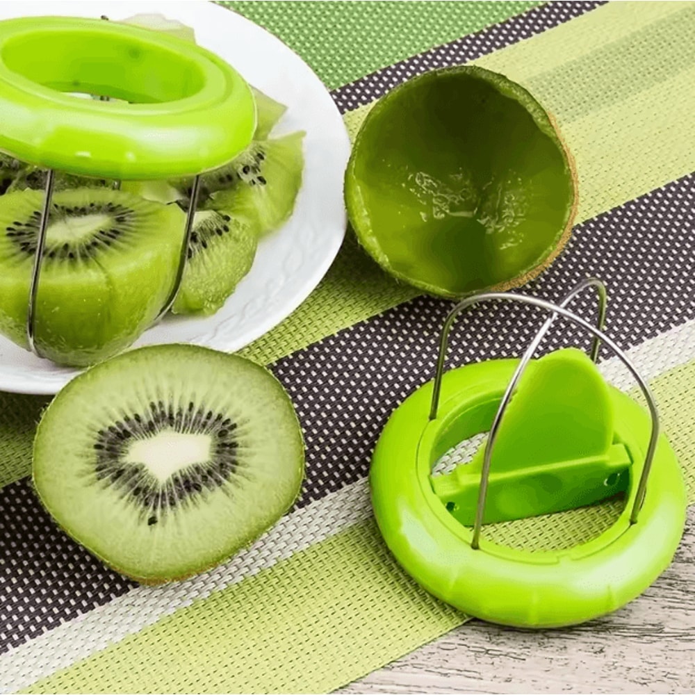SlicePro 3in1 Kiwi Cutter Stainless Steel Fruit Peeler Tool 2