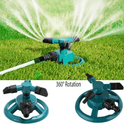 aquaspin 360 automatic rotating garden sprinkler system