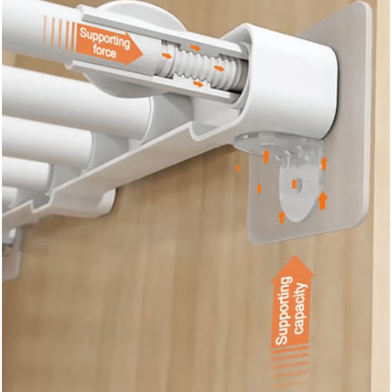 StickHold NoDrill Wardrobe Divider Brackets Set 410PCS AntiSlip Shelf Supports 0