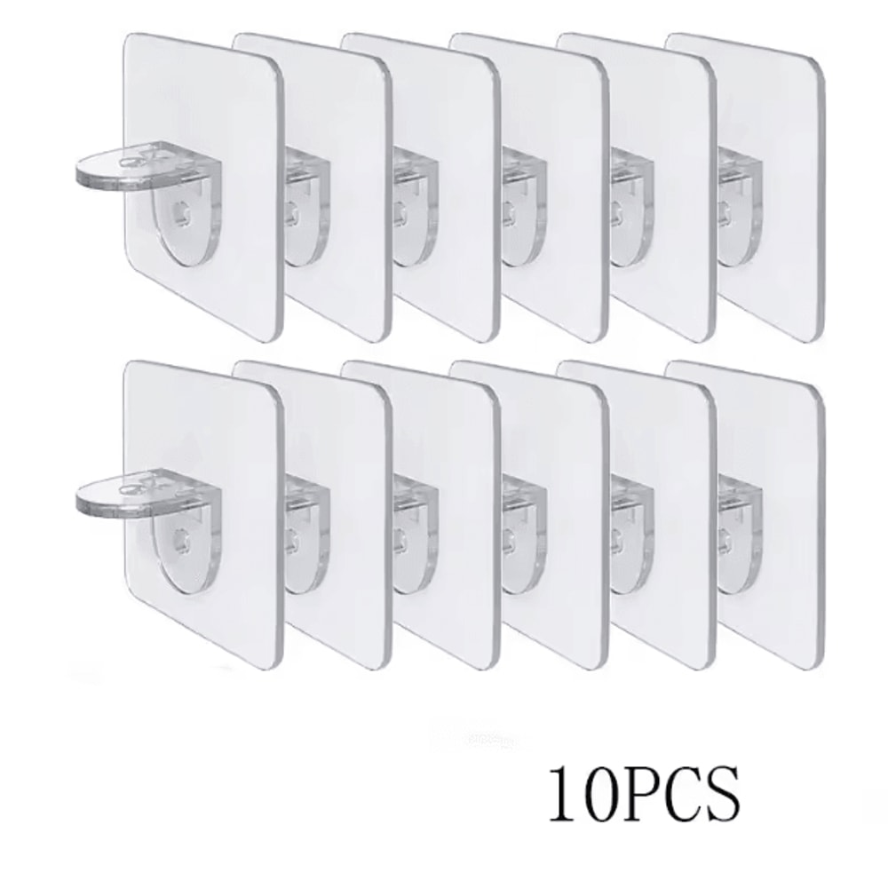 StickHold NoDrill Wardrobe Divider Brackets Set 410PCS AntiSlip Shelf Supports 2