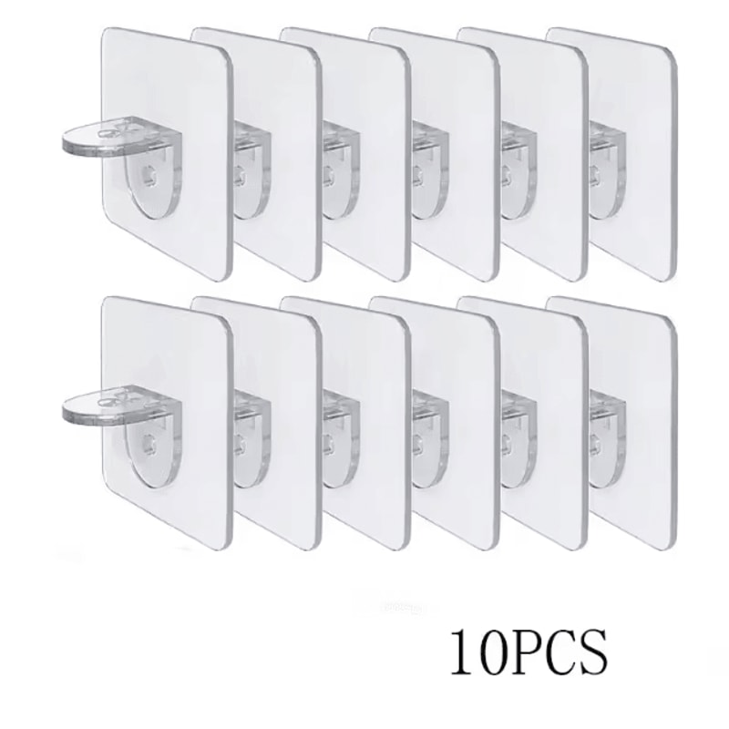 StickHold NoDrill Wardrobe Divider Brackets Set 410PCS AntiSlip Shelf Supports 2