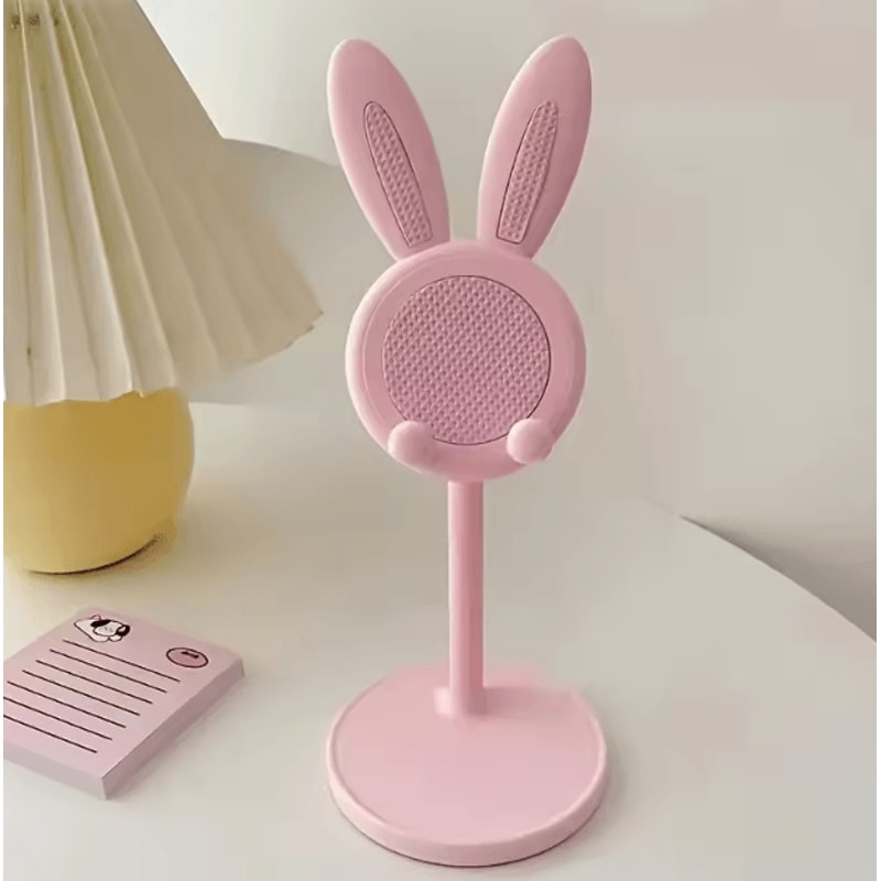 BunnyNest Cute Rabbit Phone Stand For Desk Room Decor Universal HandsFree Holder 4