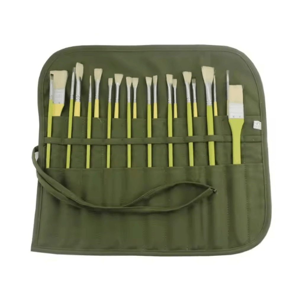 ArtRoll 22Slot Canvas Paint Brush Storage Bag Portable RollUp Organizer 4