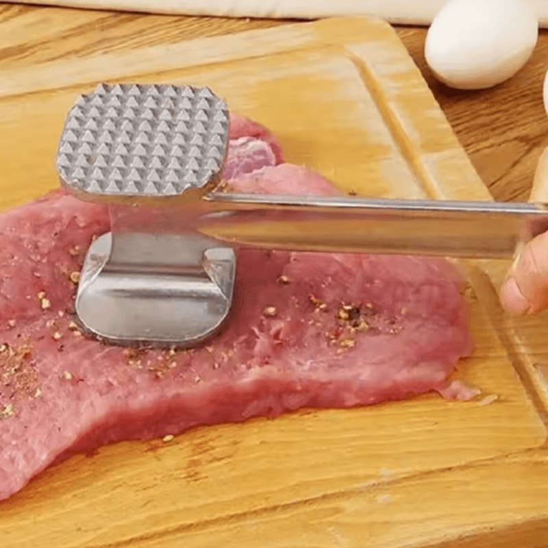 TenderPro HeavyDuty Zinc Alloy Meat Tenderizer Hammer For Steak Poultry 4