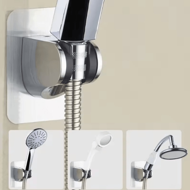 FlexMount Universal Adhesive Shower Head Holder Adjustable NoDrill Bracket 3