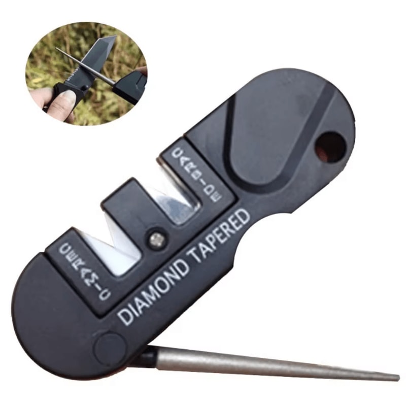 EdgePro 4in1 Portable Knife Sharpener With Tungsten Ceramic Diamond Tool 1