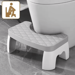 ergonomic squatty toilet stool – non-slip waterproof bathroom foot rest for adults, kids & pregnancy comfort