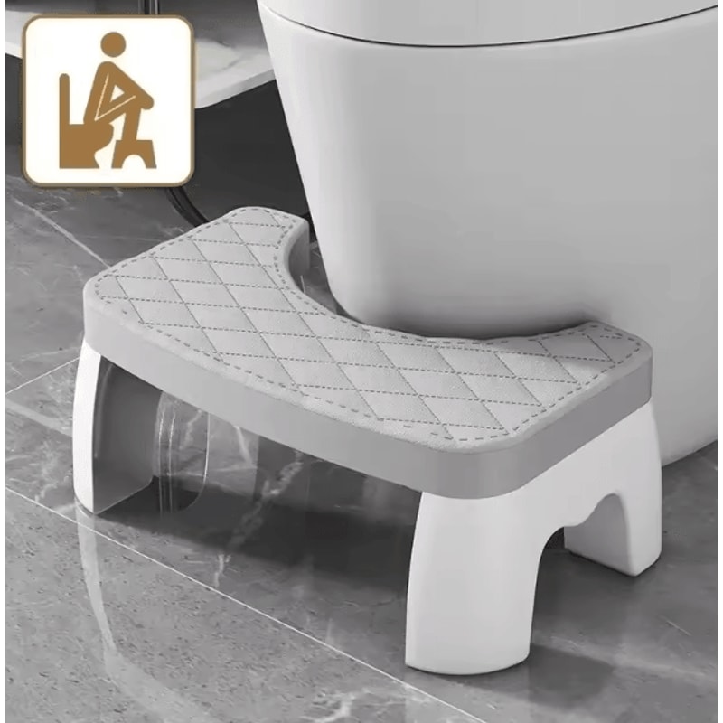 Ergonomic Squatty Toilet Stool NonSlip Waterproof Bathroom Foot Rest For Adults Kids Pregnancy Co 0