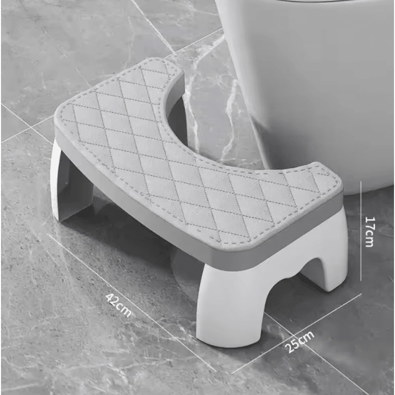 Ergonomic Squatty Toilet Stool NonSlip Waterproof Bathroom Foot Rest For Adults Kids Pregnancy Co 2