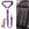 Adjustable 2in1 Pet Car Seat Belt Leash Nylon Safety Harness Strap For Dogs Cats 0