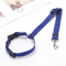 Adjustable 2in1 Pet Car Seat Belt Leash Nylon Safety Harness Strap For Dogs Cats 7