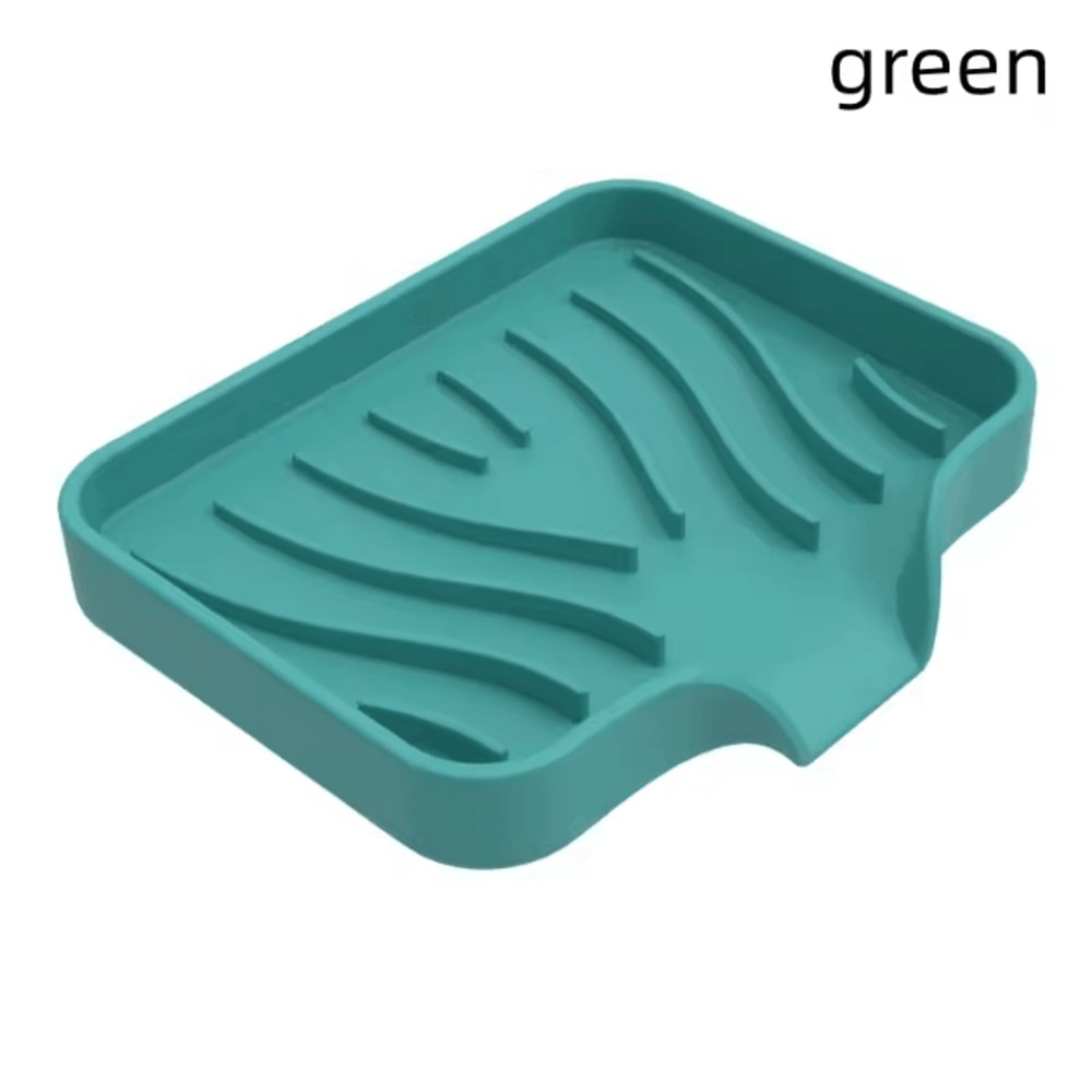 Silicone Soap Holder With Drain NonSlip HoleFree Bathroom Soap Dish For Sink Shower 3