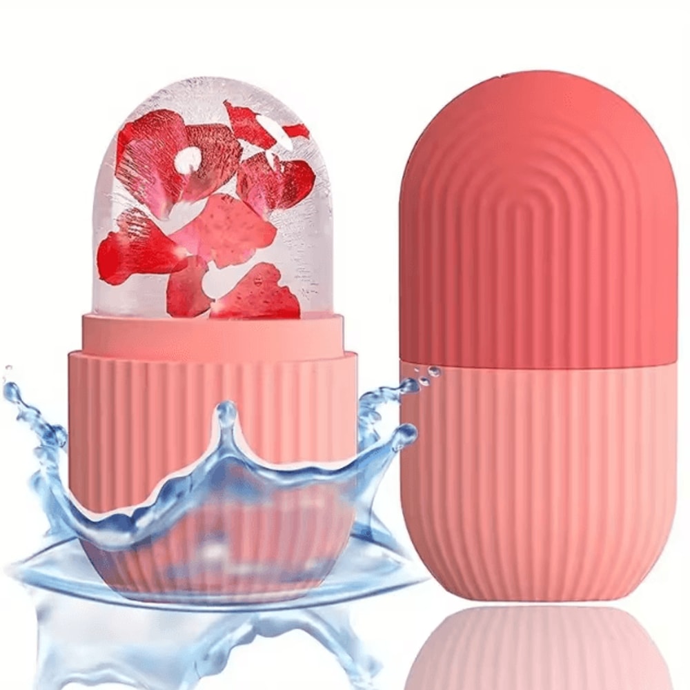 GlowLift Ice Face Roller Silicone Facial Ice Massager 8