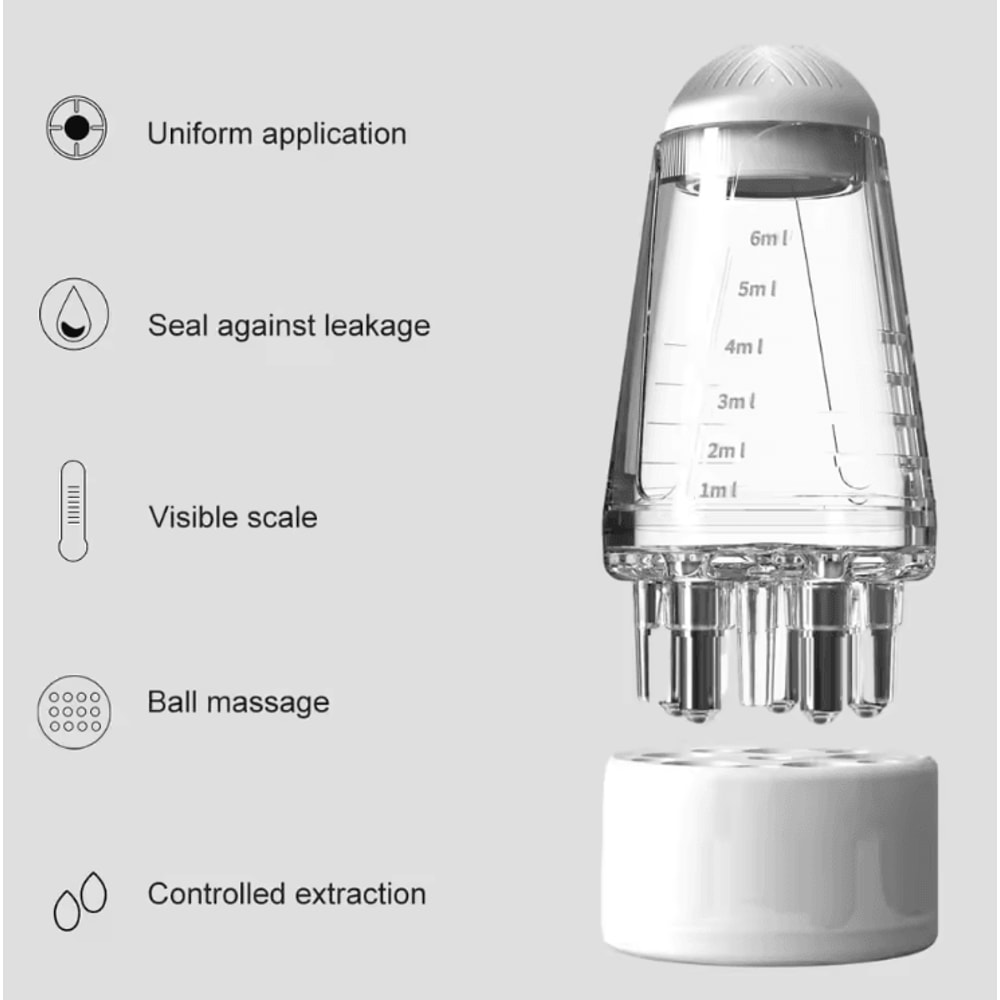 RootFlow Scalp Applicator Comb Roller Ball Hair Growth Massager 2