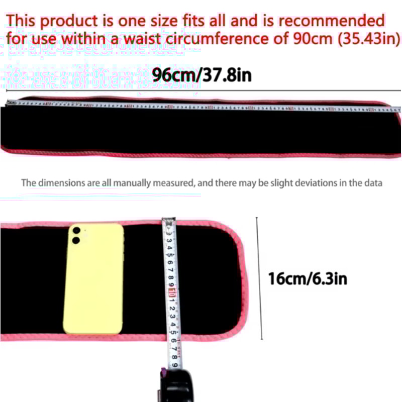 CoreHeat Sauna Sweat Waist Trimmer Belt For Fat Burning Training Support 1