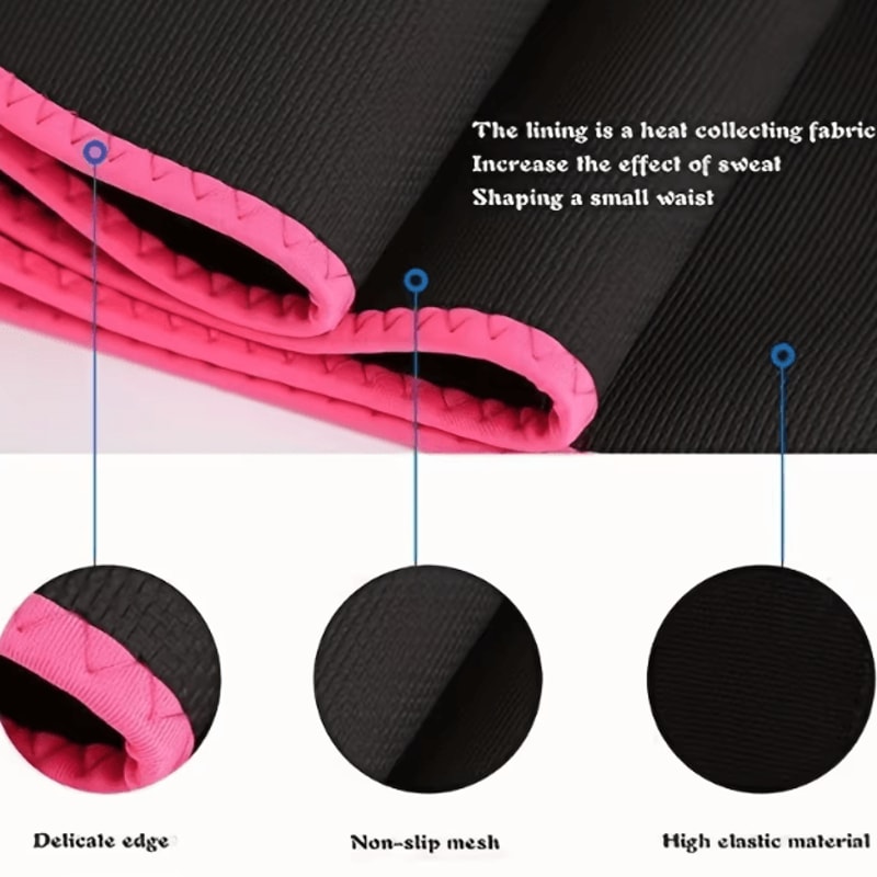 CoreHeat Sauna Sweat Waist Trimmer Belt For Fat Burning Training Support 2
