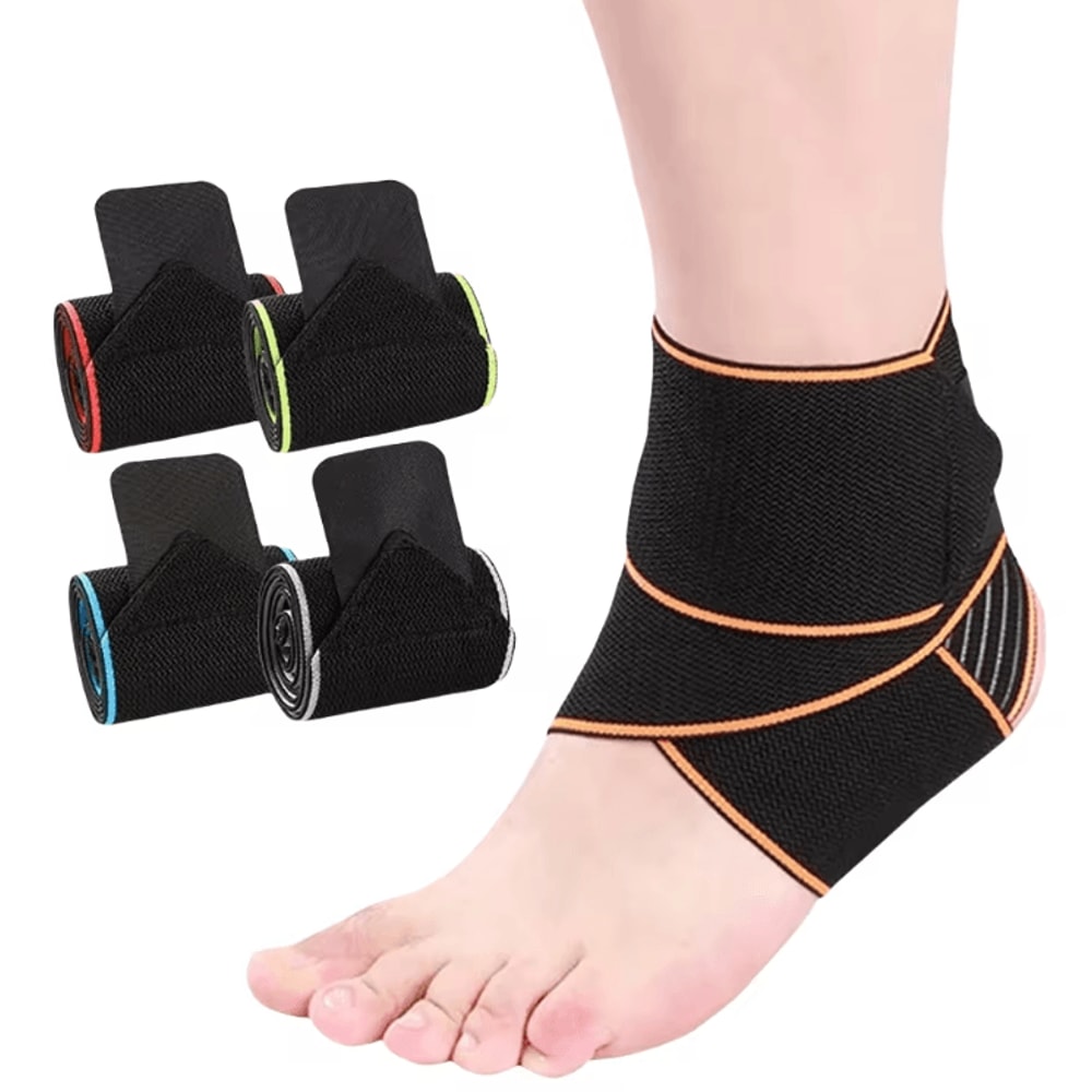 FlexGuard Elastic Ankle Support Brace Compression Sports Wrap 0