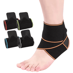 flexguard elastic ankle support brace & compression sports wrap
