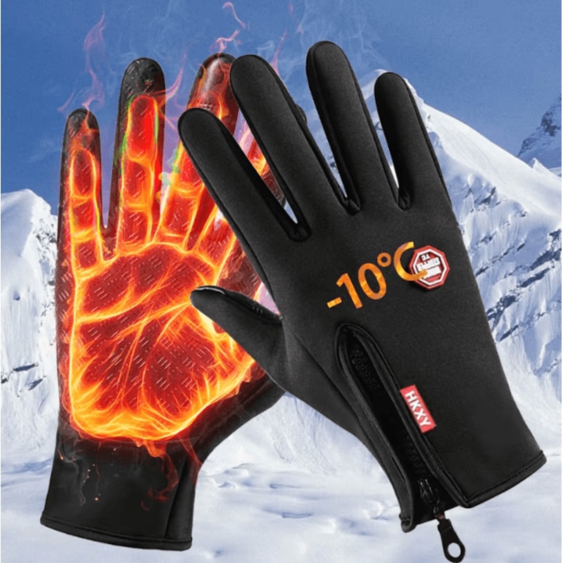 ThermaGrip Winter Touchscreen Gloves Windproof NonSlip Outdoor Performance 0