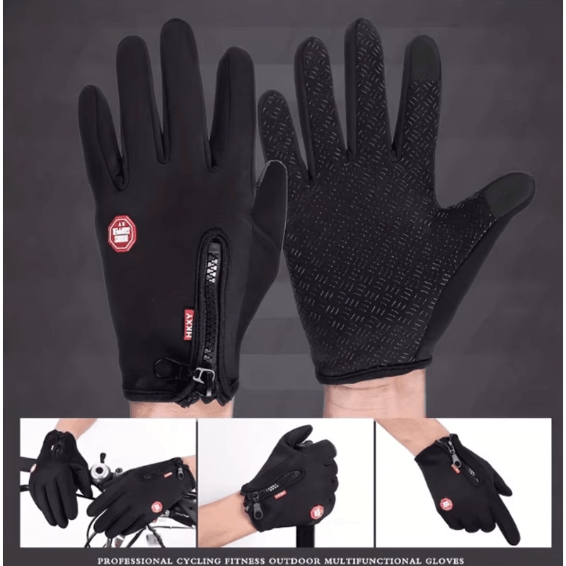 ThermaGrip Winter Touchscreen Gloves Windproof NonSlip Outdoor Performance 3
