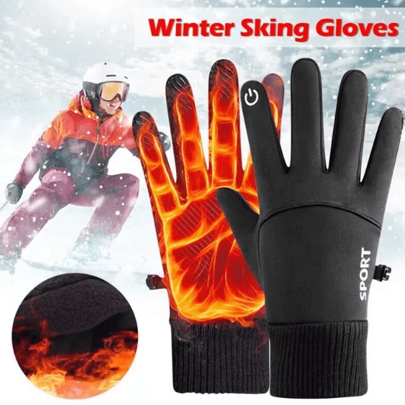 ArcticFlex Waterproof Winter Touchscreen Gloves Windproof Thermal Grip For Outdoor Sports 2