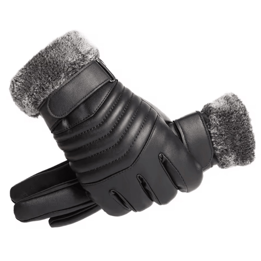 FurTherm Touchscreen Winter Gloves Plush Insulated Waterproof Grip Gloves 0