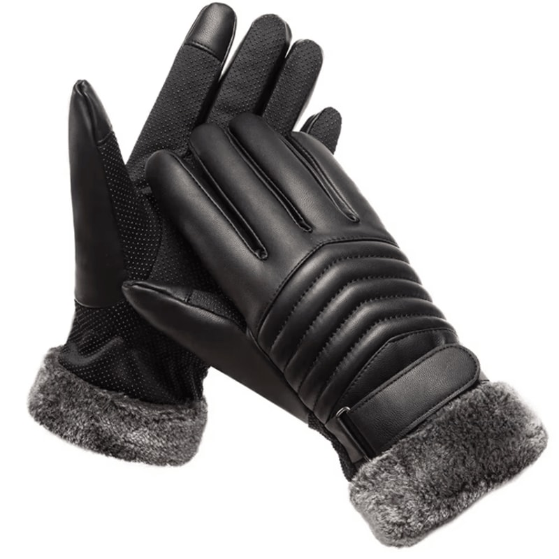 FurTherm Touchscreen Winter Gloves Plush Insulated Waterproof Grip Gloves 1