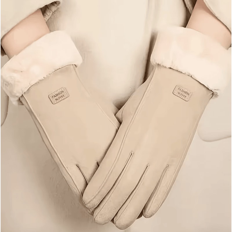 CozyTouch Plush Lined Winter Touchscreen Gloves Soft Thermal Warmth In Style 3